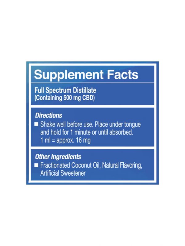 Pep 500mg Supp Facts-min